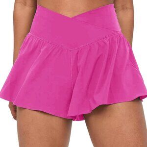 Women’s Butterfly Running Shorts 2-in-1 Breathable Lightweight Workout